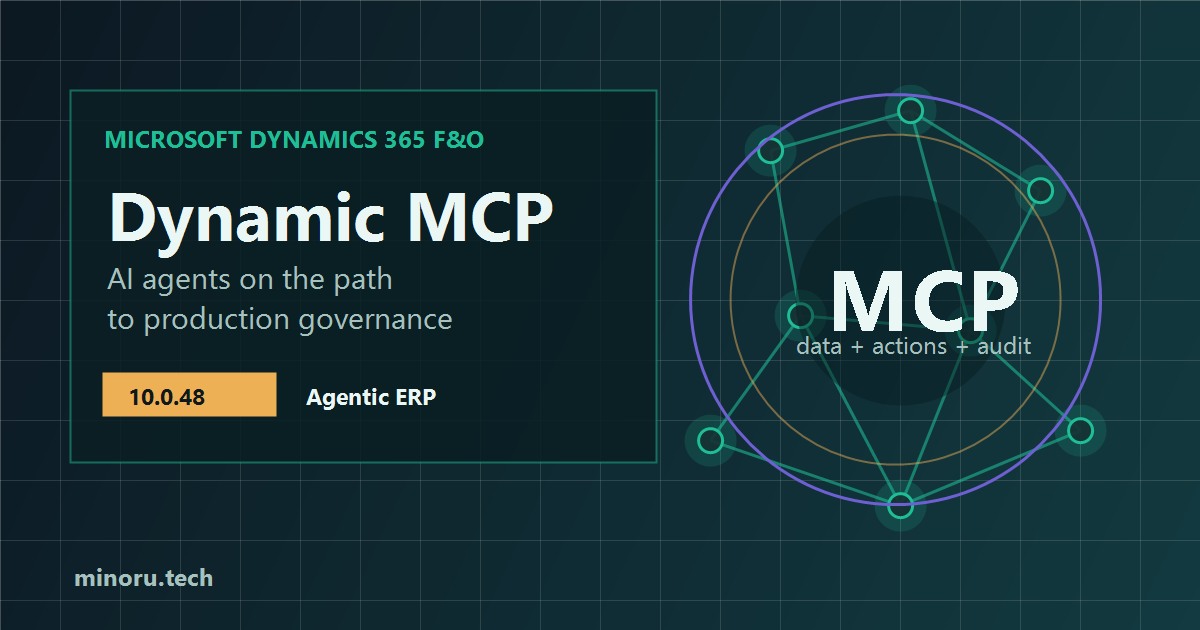 D365 F&O 10.0.48: MCP dinâmico coloca agentes de IA no caminho da produção